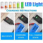 EatPitaya 3-Pack USB Charger for 7.4V LiPo Drones