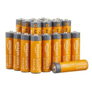 High-Performance AA Alkaline Batteries, 20-Pack