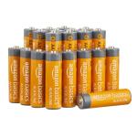 High-Performance AA Alkaline Batteries, 20-Pack