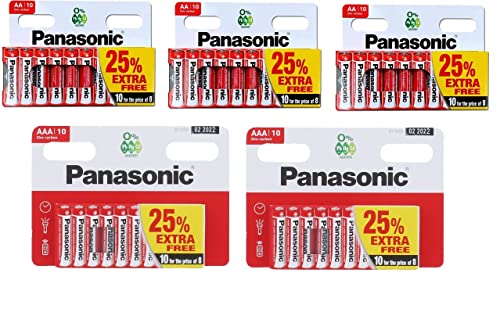 Panasonic Zinc Carbon AA & AAA Battery Pack