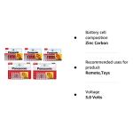 Panasonic Zinc Carbon AA & AAA Battery Pack