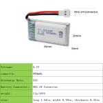 5PCS 3.7V 400mah Battery & 5-in-1 Charger for Quadcopter Drone