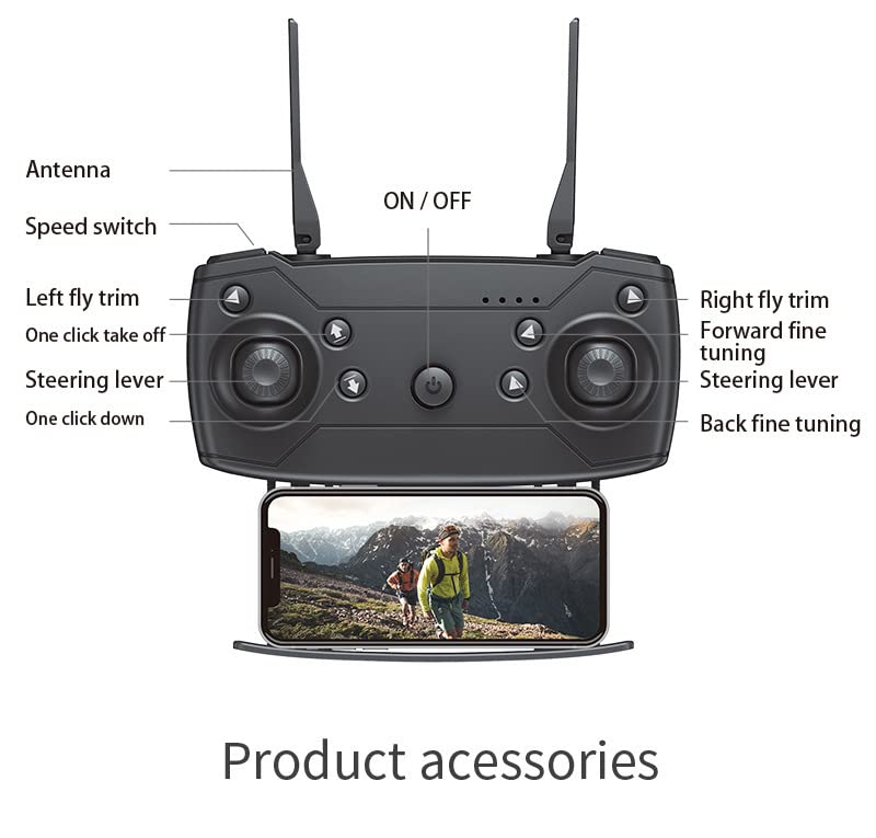 GOHAPHE GPS Drone E88 Pro with Dual Camera