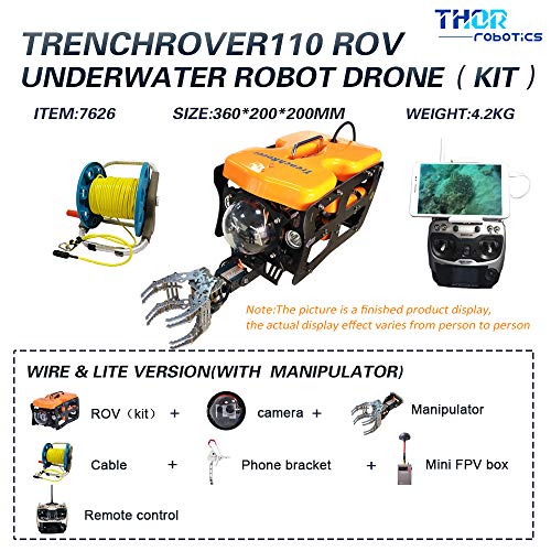 ThorRobotics 4K Underwater ROV Drone with Claw