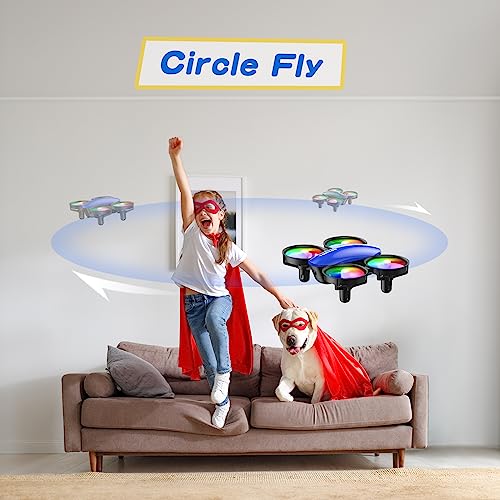 Tomzon A23 Mini LED Kids RC Drone Blue