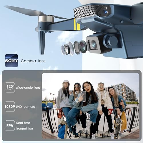 Foldable Quadcopter Drone, 40+ mins Flight Time, 2K HD Camera