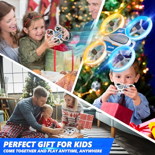 Mini HD Camera Drone with LED, 3 Batteries