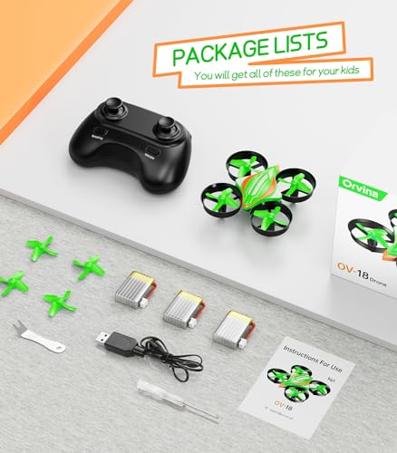 Mini Drone ORVINA OV-18 Quadcopter with 3 Batteries