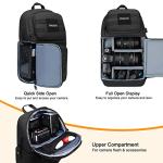 MOSISO Camera Sling Bag for Canon/Nikon/Sony/Fuji, Black