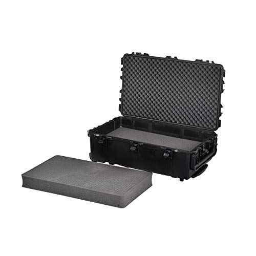 Portable Rolling Waterproof Drone Case, Black