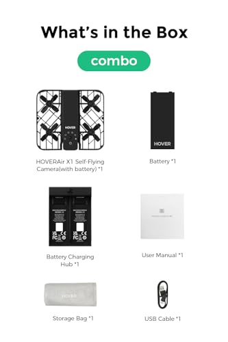 HOVERAir X1 Self-Flying Pocket-Sized Drone Combo