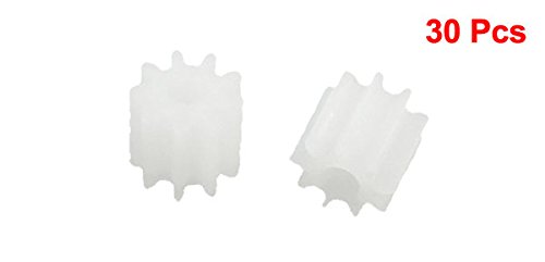 30-Pack RC Model Plastic Motor Gear Pinion, 5.5mm x 2mm