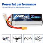 Zeee 3S Lipo Battery 2200mAh 11.1V 120C - XT60 Plug - 2 Pack