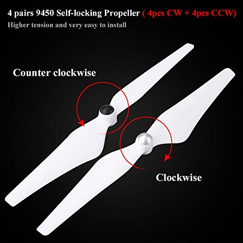 8Pcs CW CCW Self-locking Propeller Blades Kit
