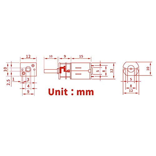 HALJIA N20 Micro Gear Box Motor for RC Car