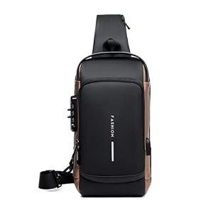 Anti-Theft Sling Bag with USB Port for Men