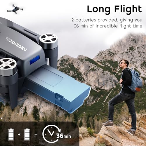 Jinsoku S150 Foldable Drone, 4K Camera, FPV
