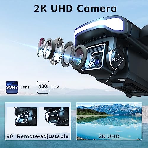 CHUBORY A77 WiFi FPV Quadcopter with 2K HD Camera