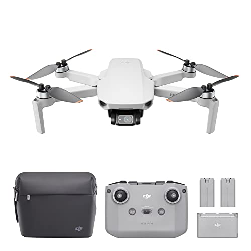 DJI Mini 2 Fly More Combo - Ultralight and Foldable Drone Quadcopter, 3-Axis Gimbal with 4K Camera, 12MP Photo, 31 Minutes Flight Time, OcuSync 2.0 HD Video Transmission,QuickShots with DJI Fly App
