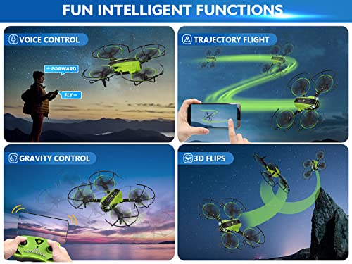 720P HD Camera Foldable Drone - Green