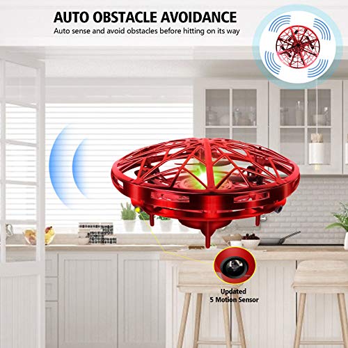Kizmyee UFO Mini Drone with Hand-Controlled LED Lights