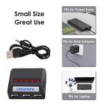 URGENEX 750mAh Lipo Battery 5-Pack + Charger