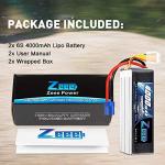 Zeee 6S Lipo Battery for RC Drones (2 Pack)