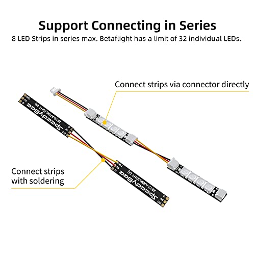 SpeedyBee FPV Drone RGB LED Light Strips 4pcs