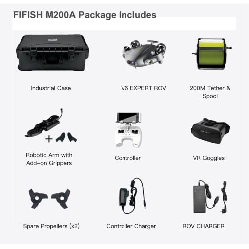 FIFISH V6 underwater drone with robotic arm