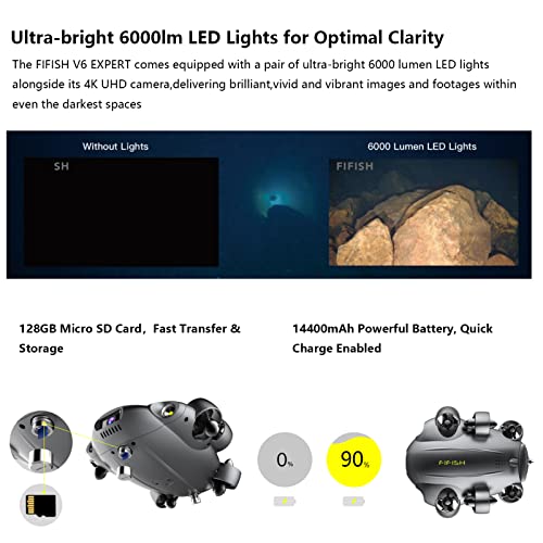 FIFISH V6 underwater drone with robotic arm