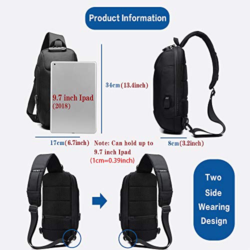 OZUKO Anti-Theft Sling Shoulder Bag