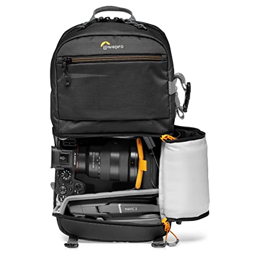 Black drone backpack for cameras & gear