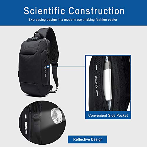 OZUKO Anti-Theft Sling Shoulder Bag