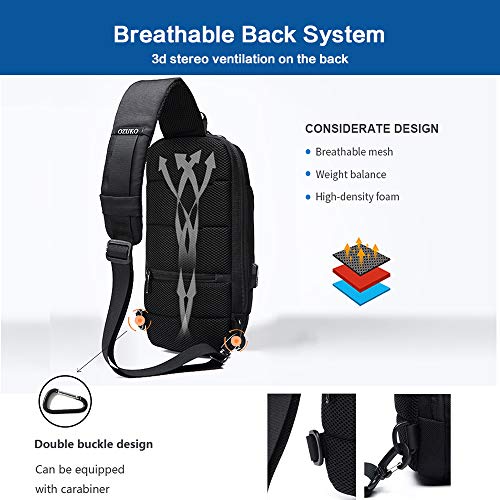 OZUKO Anti-Theft Sling Shoulder Bag