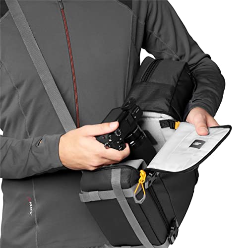 Black drone backpack for cameras & gear
