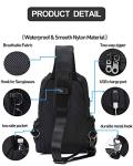 Compact Sling Crossbody Backpack with USB Port