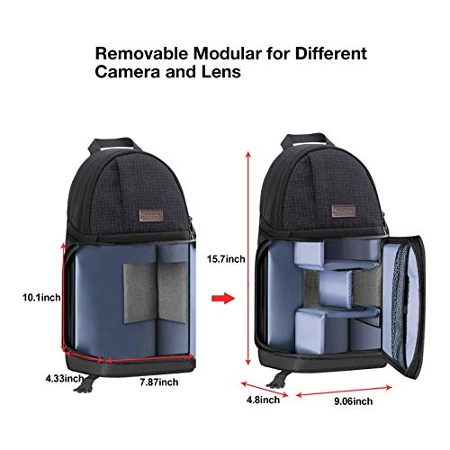 MOSISO Sling Camera Bag for DSLR/Mirrorless Cameras