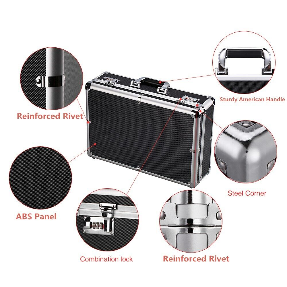 Black Medium Drone Case with Foam Padding