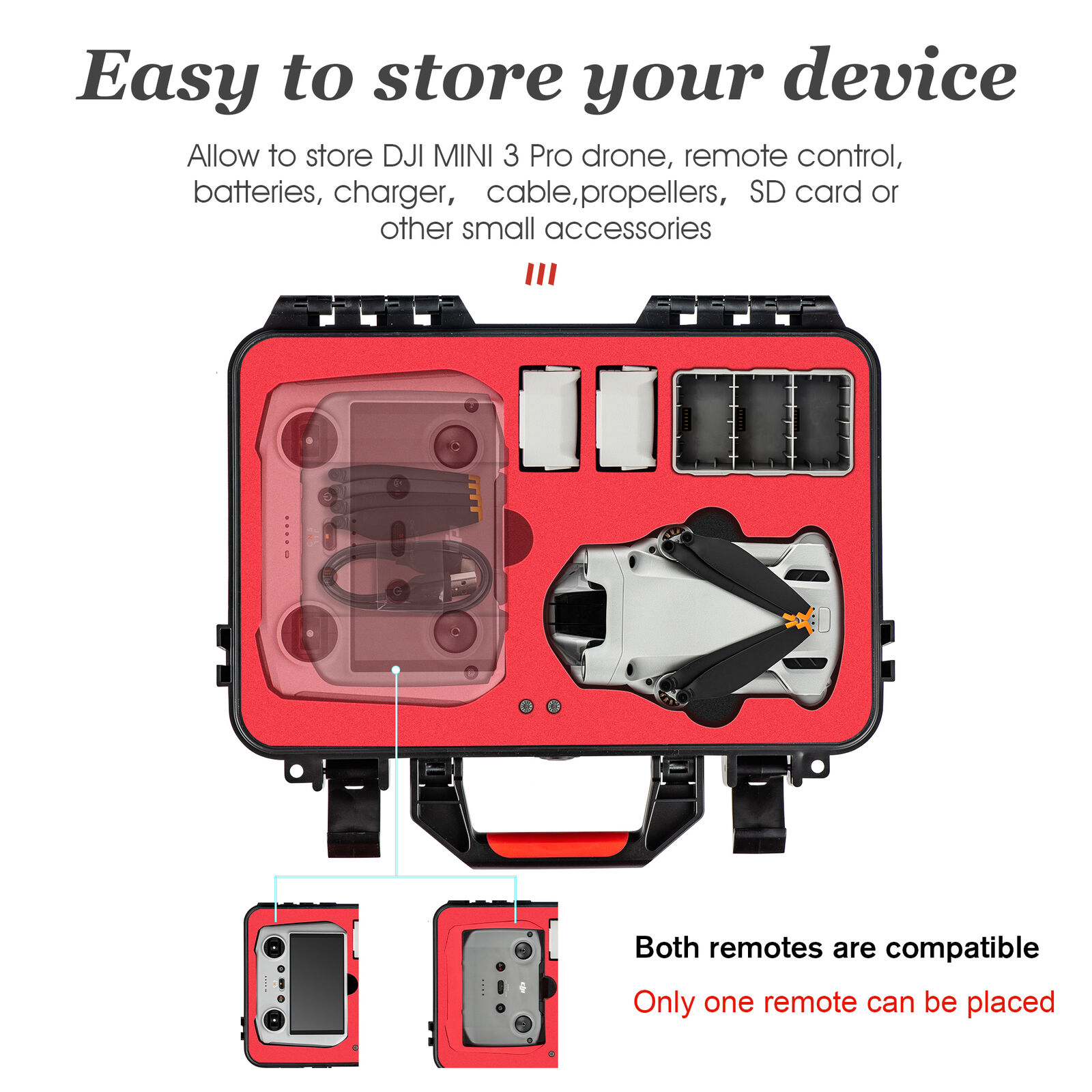 Mini 3 Carrying Hard Case Storage Box for DJI Mini 3 Pro RC Drone Accessories US