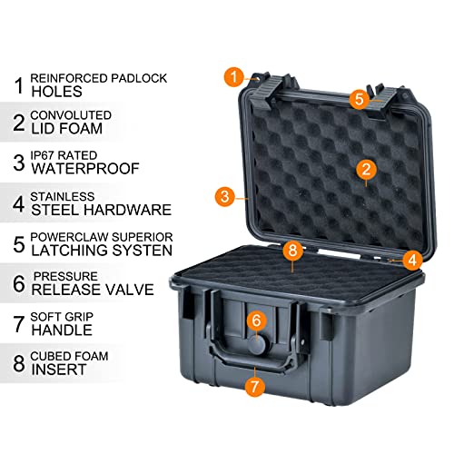 Waterproof Portable Drone Equipment Case in Black