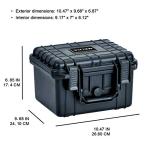 Waterproof Portable Drone Equipment Case in Black