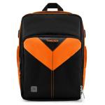 Orange Nylon Backpack for Drones and Cameras
