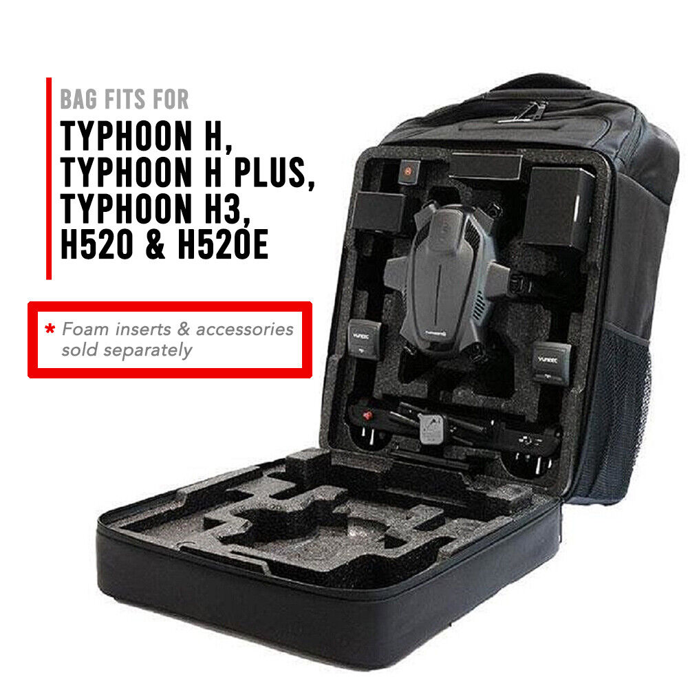 Drone Backpack for Yuneec Typhoon H, Typhoon H PLUS, Typhoon H3, H520 and H520E