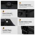 Waterproof Compact Drone Case with Customizable Fit Foam