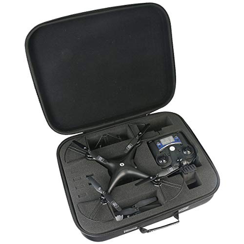 co2CREA Hard Travel Case for Holy Stone HS110D / HS110G FPV RC Drone Quadcopter (Case Only)