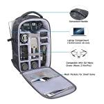 Gray Camo Camera Backpack with Hardshell for Drones