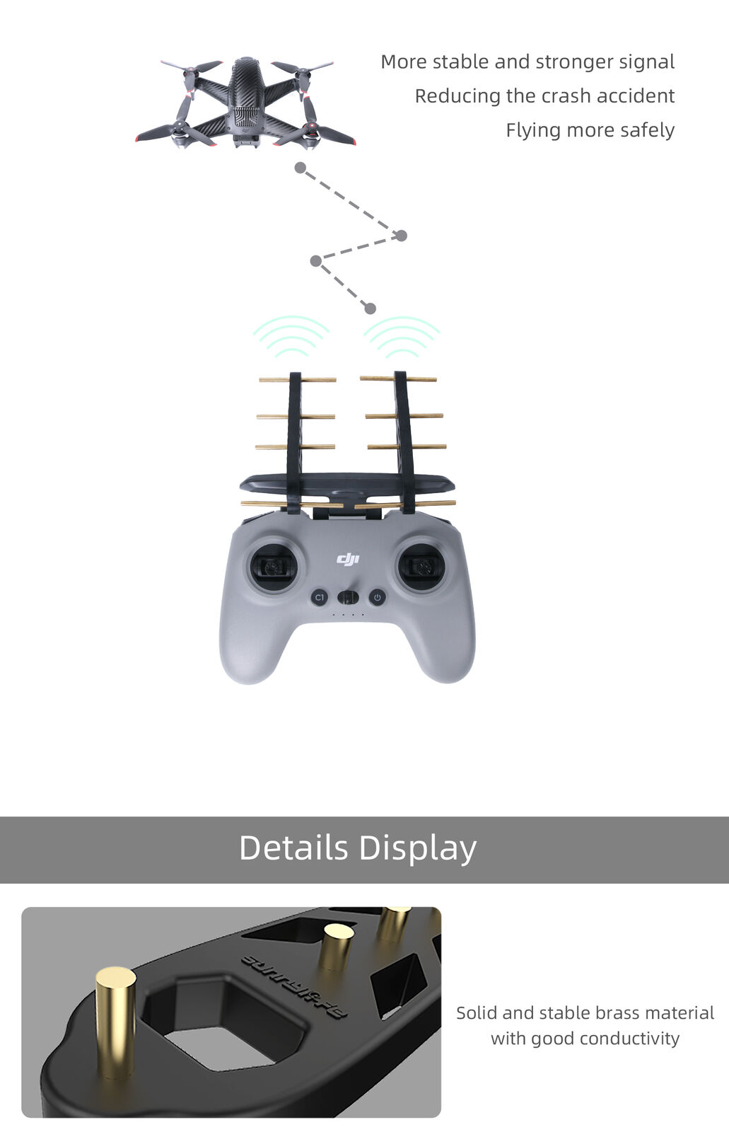 DJI FPV Drone Antenna Signal Booster