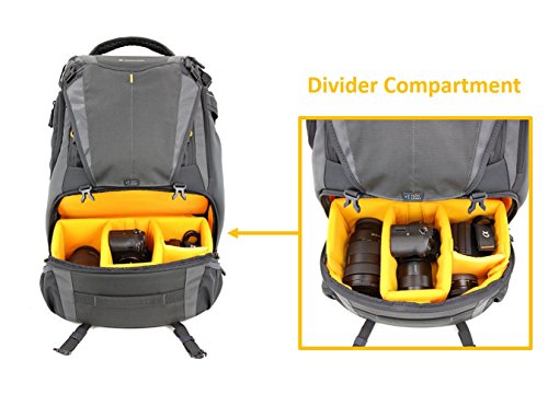 VANGUARD ALTA SKY 51D Pro Camera/Drone Rucksack with divider bag, Dark Grey