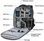 Waterproof Drone and Camera Backpack with Laptop Compartment