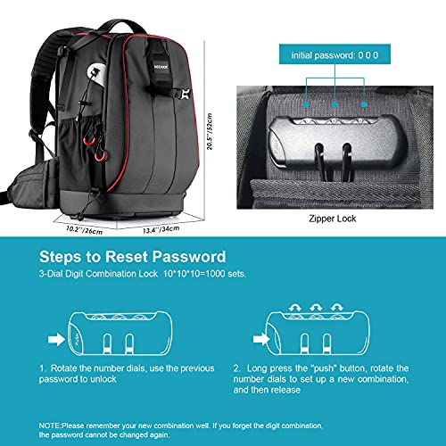 Waterproof Camera Backpack for DSLR & Drones
